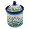 Polish Pottery Small Canister 6&quot; Spring Sights UNIKAT
