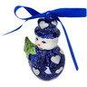 Polish Pottery Snowman Ornament 4&quot; Heart&#039;s Full Of Love