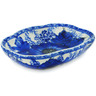 Polish Pottery Soap Dish 5&quot; Blue Poppy Dream
