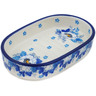 Polish Pottery Soap Dish 5&quot; Blue Spring