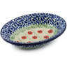 Polish Pottery Soap Dish 5&quot; Red April Showers