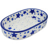 Polish Pottery Soap Dish 5&quot; Starlight