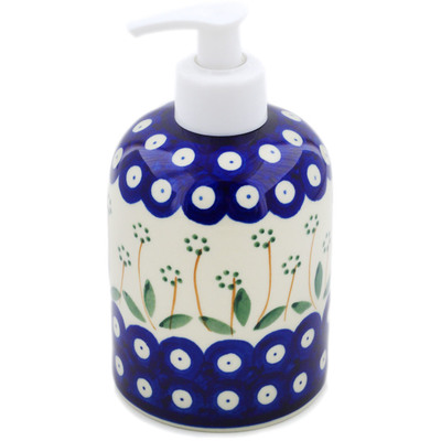 Polish Pottery Soap Dispenser 5&quot; Springing Daisies