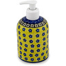 Polish Pottery Soap Dispenser 5&quot; Sunburst Daisies