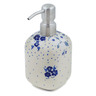 Polish Pottery Soap Dispenser 7&quot; December&#039;s Blooms UNIKAT