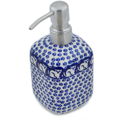 Polish Pottery Soap Dispenser 7&quot; Meow