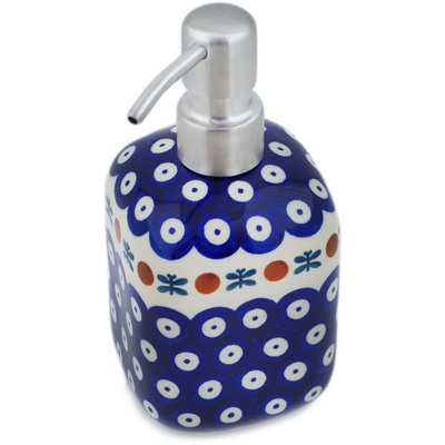 Polish Pottery Soap Dispenser 7&quot; Mosquito