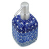 Polish Pottery Soap Dispenser 7&quot; Retro Blue Tulips