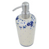 Polish Pottery Soap Dispenser 8&quot; December&#039;s Blooms UNIKAT