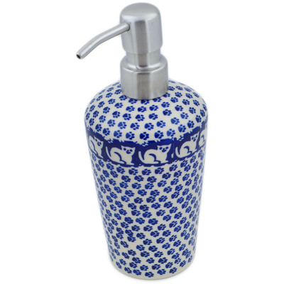 Polish Pottery Soap Dispenser 8&quot; Meow