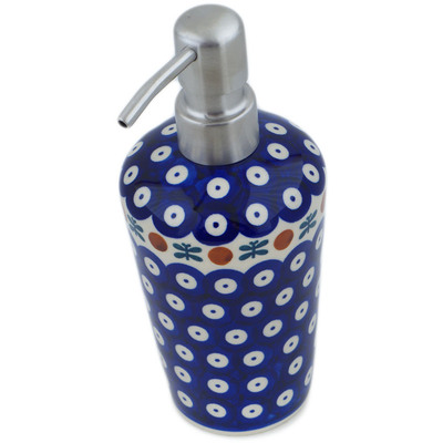 Polish Pottery Soap Dispenser 8&quot; Mosquito