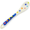 Polish Pottery Spoon 4&quot; Colorful Night
