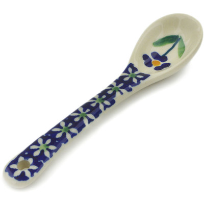 Polish Pottery Spoon 5&quot; Mariposa Lily