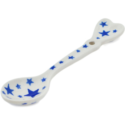 Polish Pottery Spoon 5&quot; Starlight
