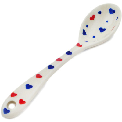 Polish Pottery Spoon 6&quot; From The Heart