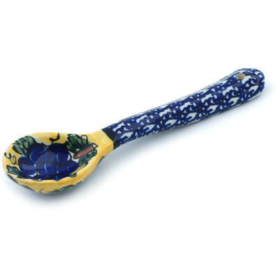 Polish Pottery Spoon 6&quot; Tuscan Grapes