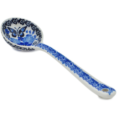 Polish Pottery Spoon 7&quot; Royal Garden UNIKAT