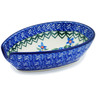 Polish Pottery Spoon Rest 5&quot; Azure Blooms