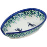 Polish Pottery Spoon Rest 5&quot; Mustang Forest