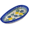 Polish Pottery Spoon Rest 5&quot; Pineapple Parade