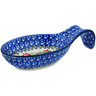 Polish Pottery Spoon Rest 7&quot; Blooming Rowan