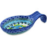 Polish Pottery Spoon Rest 7&quot; Buquet Azul UNIKAT