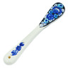 faience Spreading Knife 7&quot; Cobalt Flowers