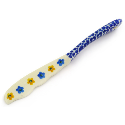 Polish Pottery Spreading Knife 7&quot; Field Of Wildflowers