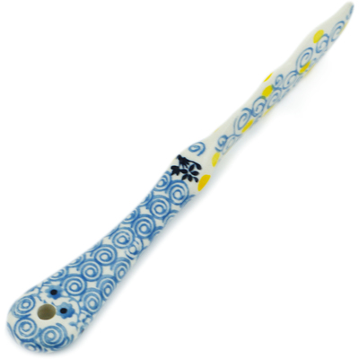 Polish Pottery Spreading Knife 7&quot; Lemon Season