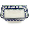 Polish Pottery Square Bowl 6&quot; Light Hearted