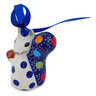 Polish Pottery Squirrel Figurine 3&quot; Lights In The Sky
