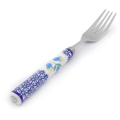 Polish Pottery Stainless Steel Fork 8&quot; Sweet Dreams