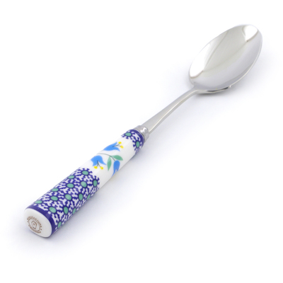 Polish Pottery Stainless Steel Spoon 6&quot; Sweet Dreams