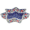 Polish Pottery Star Shaped Bowl 12&quot; Burst Of Berries