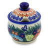 Polish Pottery Sugar Bowl 9 oz Butterfly Splendor