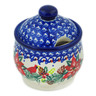 Polish Pottery Sugar Bowl 9 oz Cardinal&#039;s Home UNIKAT