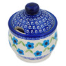 Polish Pottery Sugar Bowl 9 oz Greek Daisies