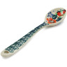 Polish Pottery Sugar Spoon Growing Garden