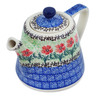 Polish Pottery Tea or Coffee Pot 10 oz Maraschino