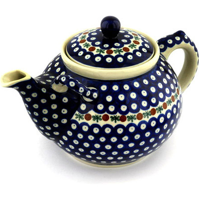 Polish Pottery Tea or Coffee Pot 105 oz Mosquito