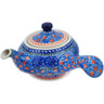 Polish Pottery Tea or Coffee Pot 11 oz Midnight Tango UNIKAT