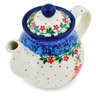 Polish Pottery Tea or Coffee Pot 13 oz Princess In A Red Dress