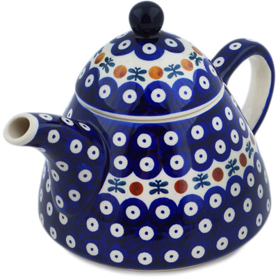 Polish Pottery Tea or Coffee Pot 41 oz Mosquito