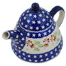 Polish Pottery Tea or Coffee Pot 41 oz Sleigh Bells