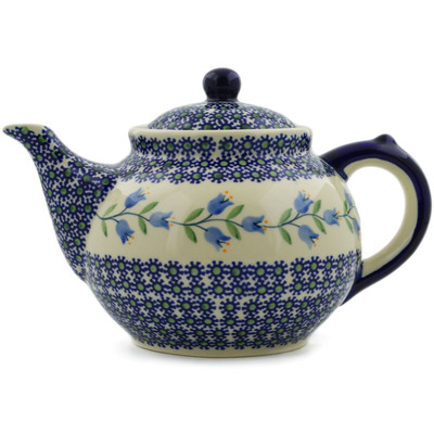 Polish Pottery Tea or Coffee Pot 47 oz Sweet Dreams