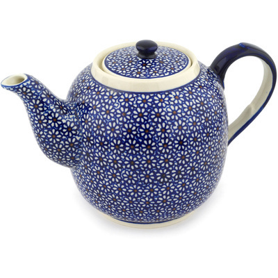 Polish Pottery Tea or Coffee Pot 60 oz Daisy Dreams