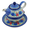 Polish Pottery Tea Set for One 22 oz Floweret