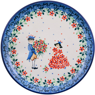 Polish Pottery Toast Plate A Flower Fairytale UNIKAT