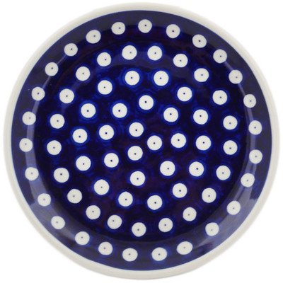 Polish Pottery Toast Plate Blue Eyes