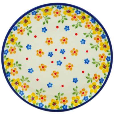 Polish Pottery Toast Plate Country Spring